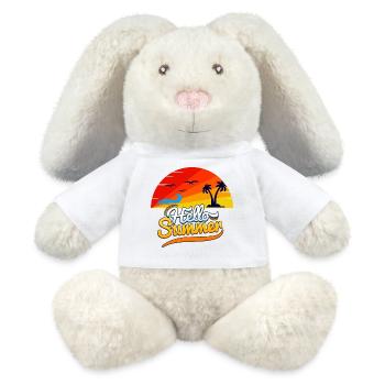 Hello Summer – Tropical Sunshine - MiniFeet® RecycelHase® Bunny Cream - white - Front
