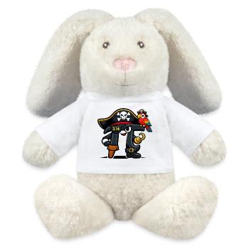 Pi-Raten Mathe Pi Day Pirat Design - MiniFeet® RecycelHase® Creme - Weiß - Vorne