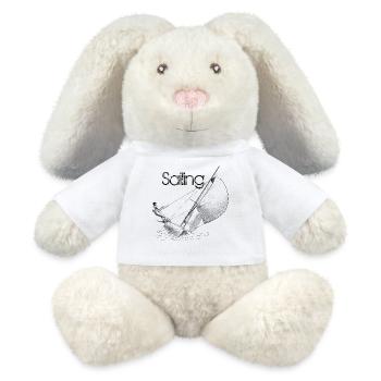 sailing - Lapin en peluche recyclé MiniFeet® Crème - blanc - Devant
