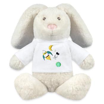 space - MiniFeet® RecycelHase® Bunny Cream - white - Front