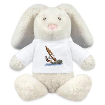 Windsurfing - MiniFeet® RecycelHase® Bunny Cream - white - Front