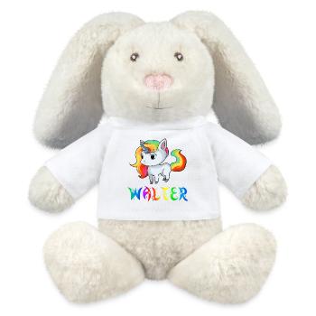 Einhorn Walter - MiniFeet® RecycelHase® Creme - Weiß - Vorne