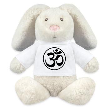 OM Zeichen GOA - MiniFeet® RecycelHase® Creme - Weiß - Vorne