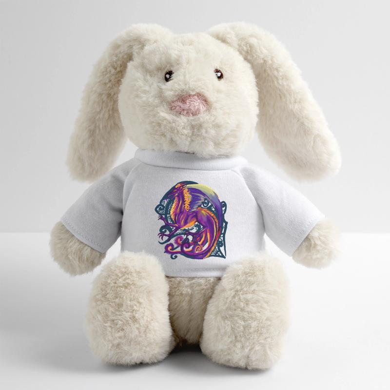 dragon Lapin en peluche recyclé MiniFeet® Crème