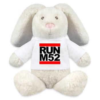 RUN M52 - Lapin en peluche recyclé MiniFeet® Crème - blanc - Devant
