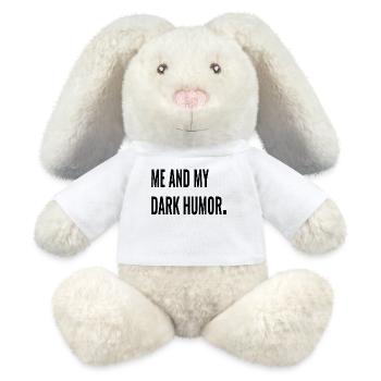 ME AND MY DARK HUMOR. - MiniFeet® RecycelHase® Bunny Cream - white - Front