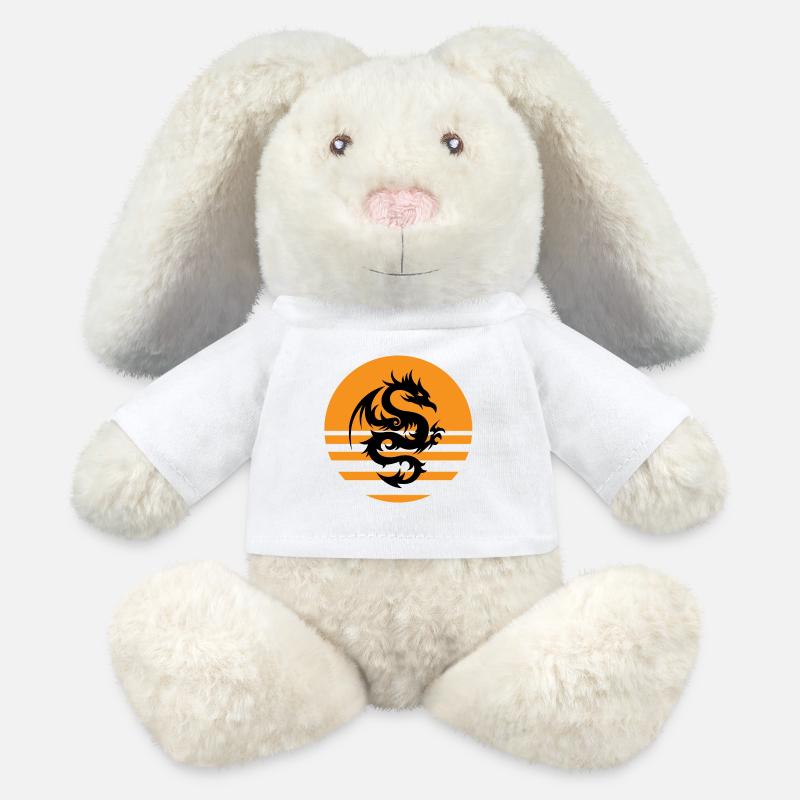 Dragon - MiniFeet® RecycelHase® Bunny Cream - white