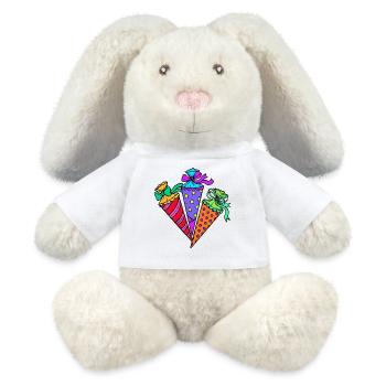 School bag School start school start preschool - MiniFeet® RecycelHase® Bunny Cream - white - Front