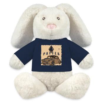 4 BEINE - MiniFeet® RecycelHase® Creme - French Navy - Vorne