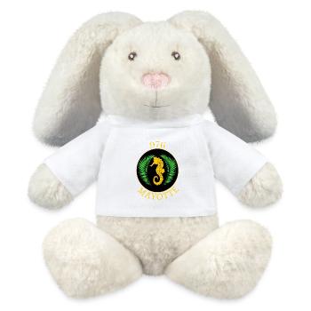 Mayotte - Lapin en peluche recyclé MiniFeet® Crème - blanc - Devant