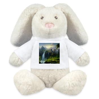 Landschaft - MiniFeet® RecycelHase® Creme - Weiß - Vorne