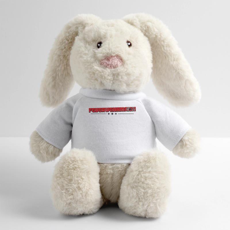 Firefighter Saying Fire brigade Professional fire brigade MiniFeet® RecycelHase® Bunny Cream