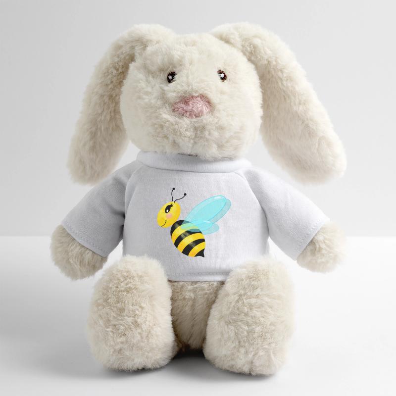 Flying graceful bee MiniFeet® RecycelHase® Bunny Cream