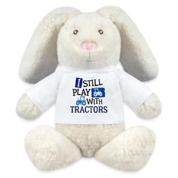 Vehicle Agricultural Machinery Tractor Statement Tractor - MiniFeet® RecycelHase® Bunny Cream - white - Front