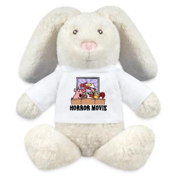 Movies, Movies, Theater, Streaming, Statement, Cinema - MiniFeet® RecycelHase® Bunny Cream - white - Front