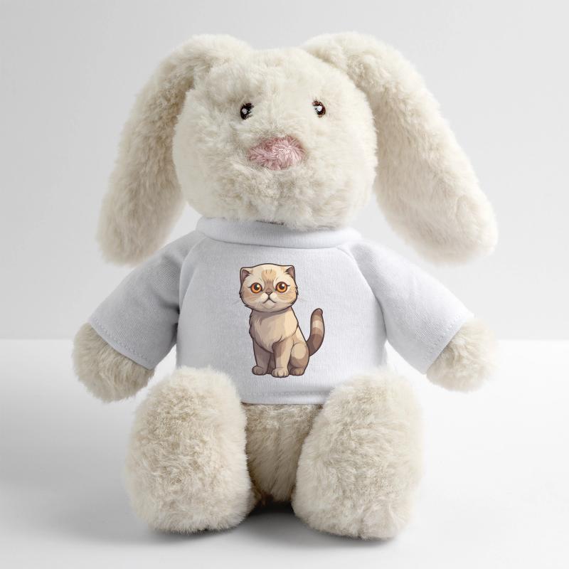 Bad-tempered Scottish Fold kitten MiniFeet® RecycelHase® Bunny Cream