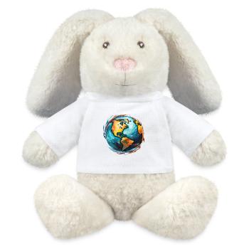 Globus in Bewegung - MiniFeet® RecycelHase® Creme - Weiß - Vorne