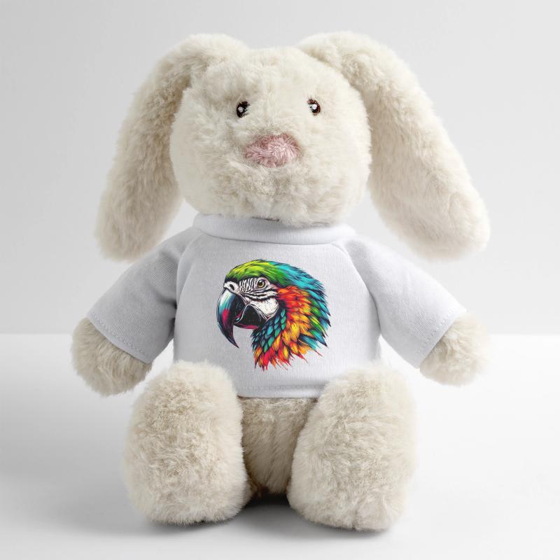 Parrot Macaw MiniFeet® RecycelHase® Bunny Cream