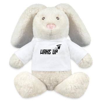 Kitesurfer Statement Stunt Wakeboard Surfing - MiniFeet® RecycelHase® Bunny Cream - white - Front