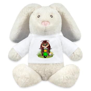 BIBER CARTOON - ELEKTROSTROM ZWEIRAD - Mobilität - MiniFeet® RecycelHase® Creme - Weiß - Vorne