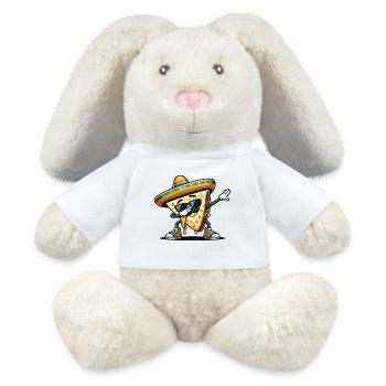 Quesadillas Food Dabbing Mexico - MiniFeet® RecycelHase® Bunny Cream - white - Front