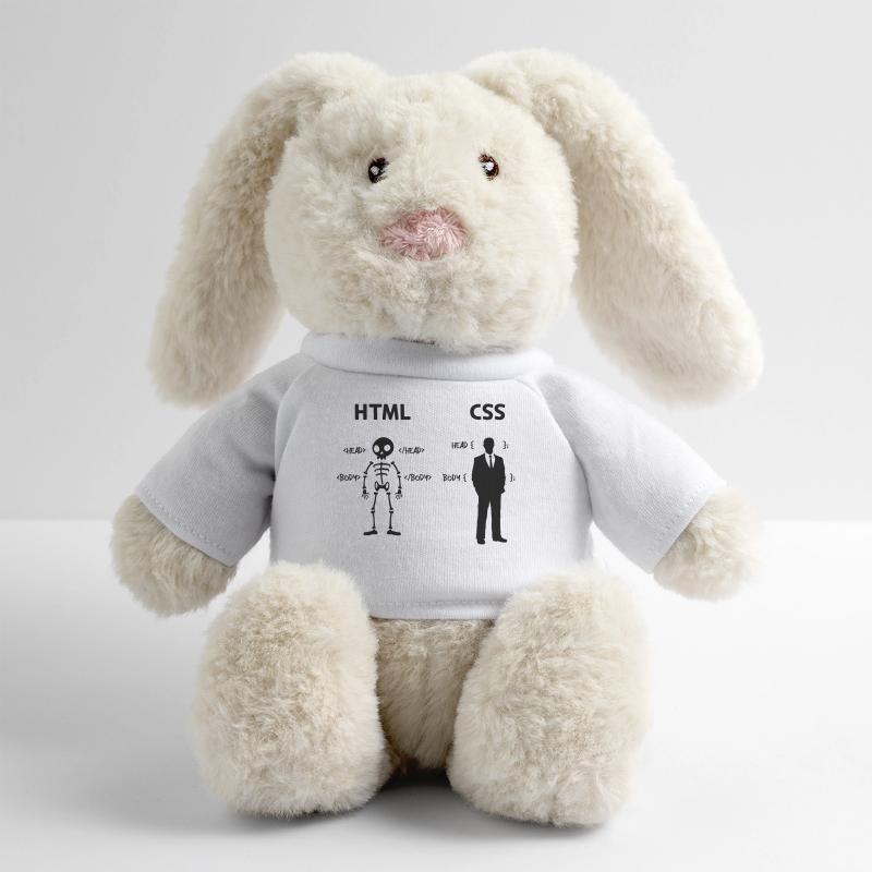 Developer Programmer Coden Css Scripting Code MiniFeet® RecycelHase® Bunny Cream