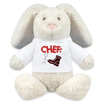 Patron Superviseur Chef de bureau Chef d’équipe Entreprise - Lapin en peluche recyclé MiniFeet® Crème - blanc - Devant