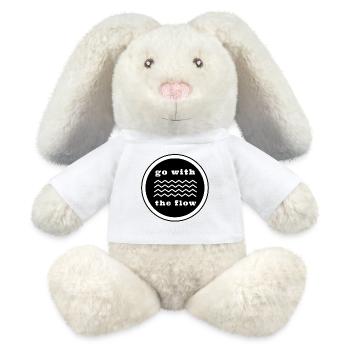 Nager - Suivre le courant - Lapin en peluche recyclé MiniFeet® Crème - blanc - Devant