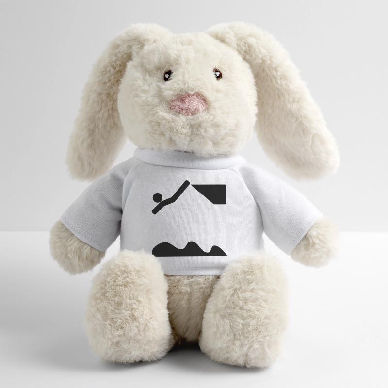 PLONGÉE PLONGÉE NATATION Lapin en peluche recyclé MiniFeet® Crème