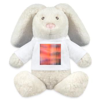 Motifs de rêve 2 - Lapin en peluche recyclé MiniFeet® Crème - blanc - Devant