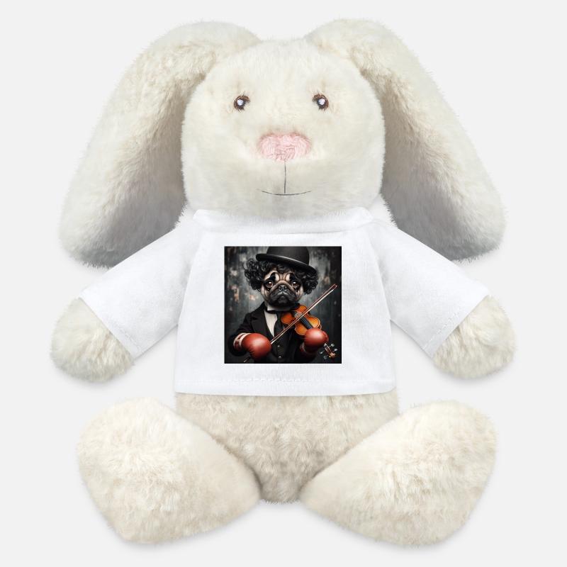 Sad Clown - MiniFeet® RecycelHase® Bunny Cream - white