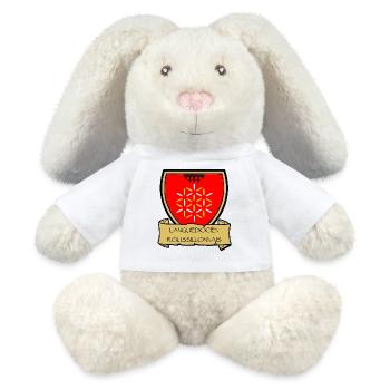 Languedocien-Roussillonnais - Lapin en peluche recyclé MiniFeet® Crème - blanc - Devant