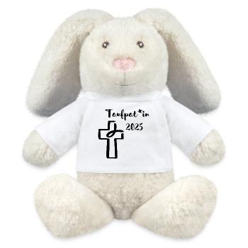 Godfather 2025 gender-equitable fish dives into cross - MiniFeet® RecycelHase® Bunny Cream - white - Front