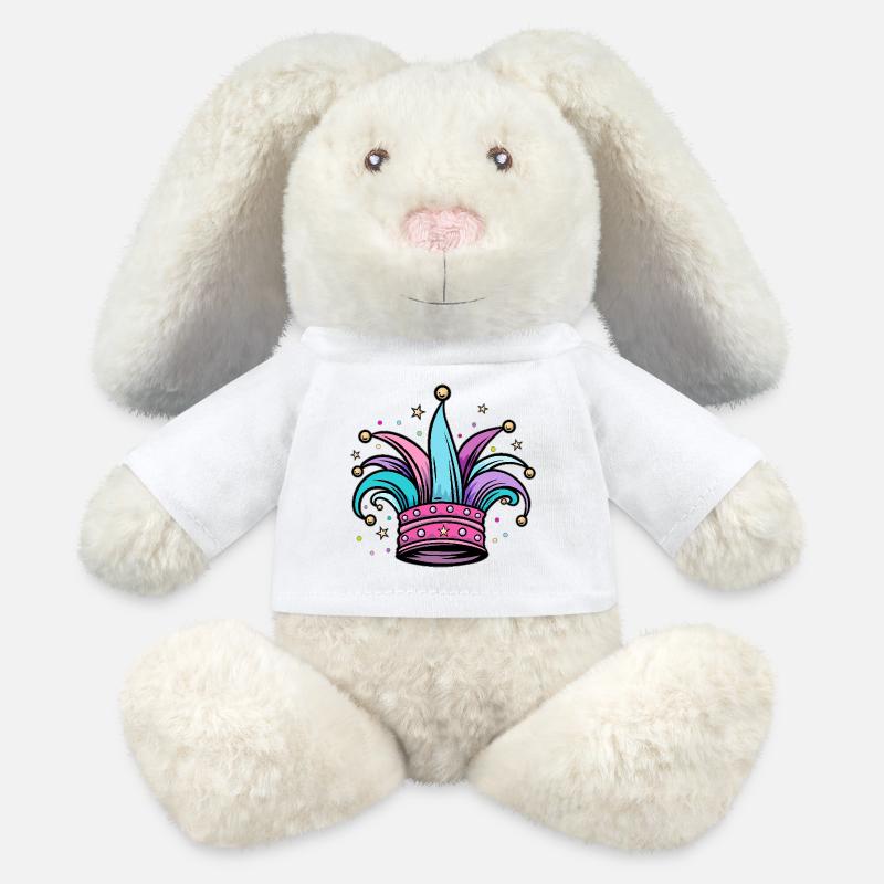 Fool's Cap Fool's Cap for Carnival and Carnival - MiniFeet® RecycelHase® Bunny Cream - white