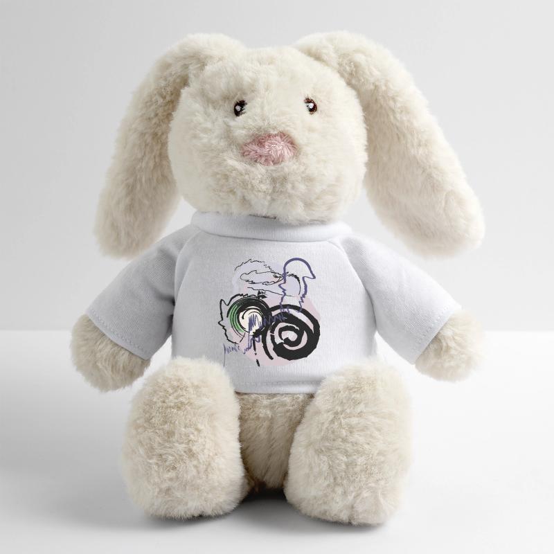 Abstract pattern MiniFeet® RecycelHase® Bunny Cream