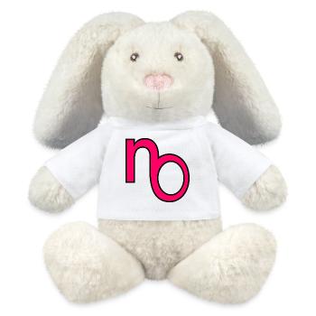 RÉPONDRE AUCUNE COMMUNICATION - Lapin en peluche recyclé MiniFeet® Crème - blanc - Devant