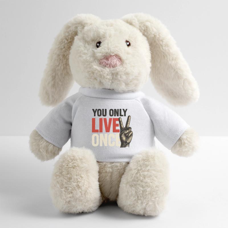 Du Lebst Nur Einmal Vintage MiniFeet® RecycelHase® Creme