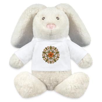 Flower Flow – Retro Mandala Spirit - MiniFeet® RecycelHase® Creme - Weiß - Vorne