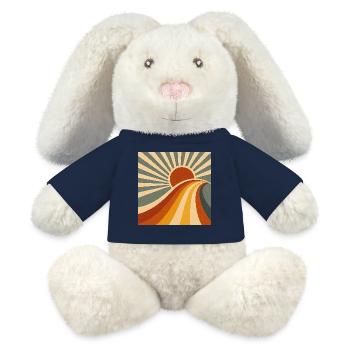 Sonnenpfad ins Retro-Land - MiniFeet® RecycelHase® Creme - French Navy - Vorne