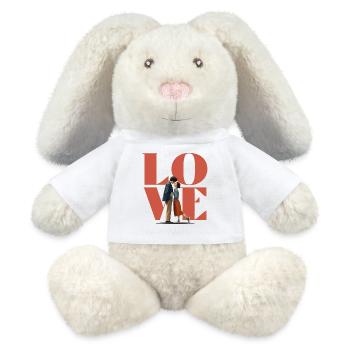Love couple - MiniFeet® RecycelHase® Creme - Weiß - Vorne