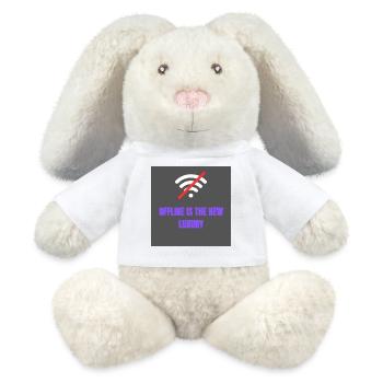 Offline is the new luxury - MiniFeet® RecycelHase® Creme - Weiß - Vorne