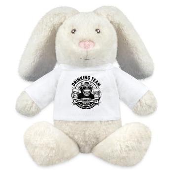 Junggesellenabschied Trinkteam Design - MiniFeet® RecycelHase® Creme - Weiß - Vorne