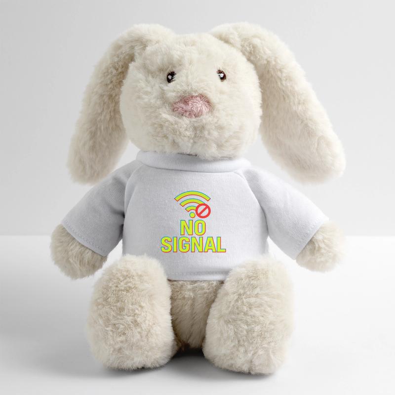 Conception technique Glitch Lapin en peluche recyclé MiniFeet® Crème