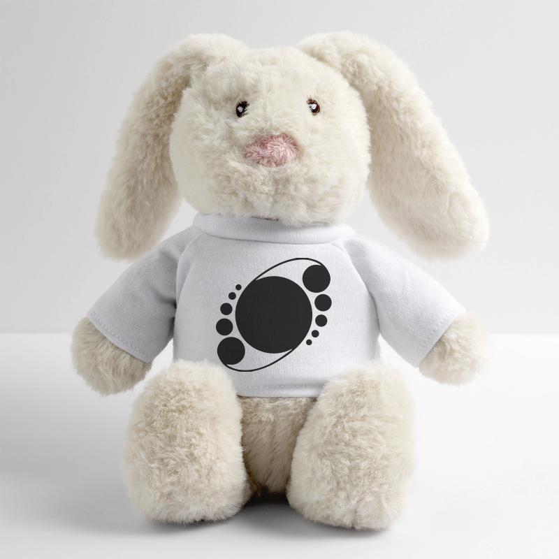 Orbit Rings – Conception de crop circle cosmique Lapin en peluche recyclé MiniFeet® Crème
