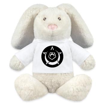 Mystical Pentagram Crop Circle - MiniFeet® RecycelHase® Bunny Cream - white - Front