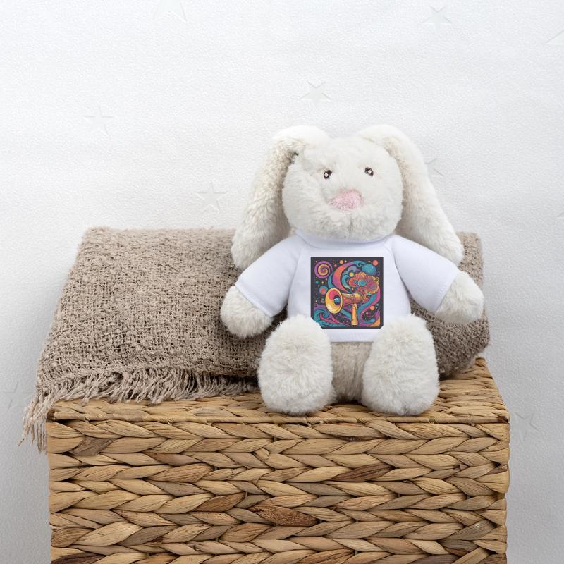 Psychedelic Exploration with Space Speaker MiniFeet® RecycelHase® Bunny Cream