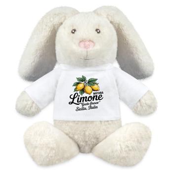 Zitrone - Limone sicilia italia - MiniFeet® RecycelHase® Creme - Weiß - Vorne