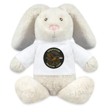 Falcon Leap Operation Patch - MiniFeet® RecycelHase® Bunny Cream - white - Front