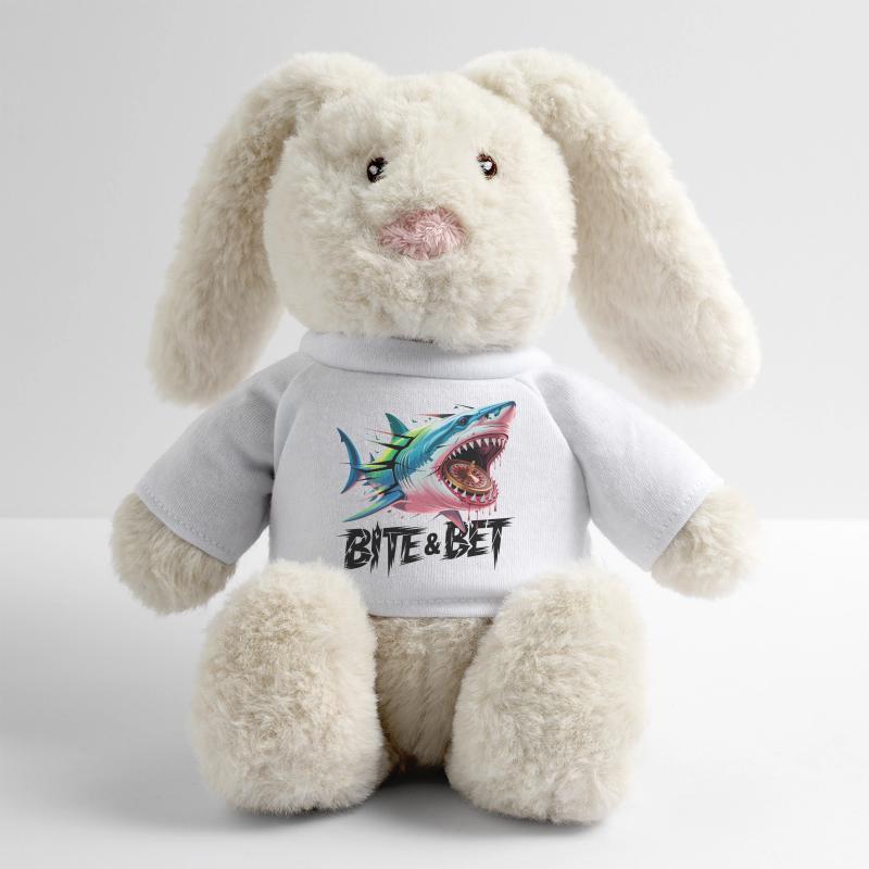 Shark Roulette Bite MiniFeet® RecycelHase® Bunny Cream