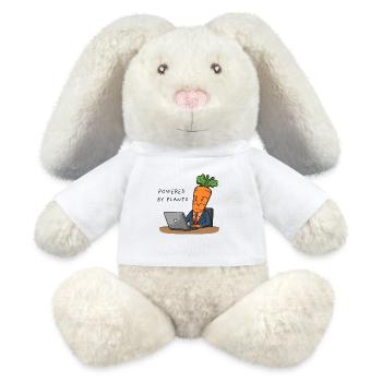 Powered by Plants – Carrot in Suit - MiniFeet® RecycelHase® Creme - Weiß - Vorne